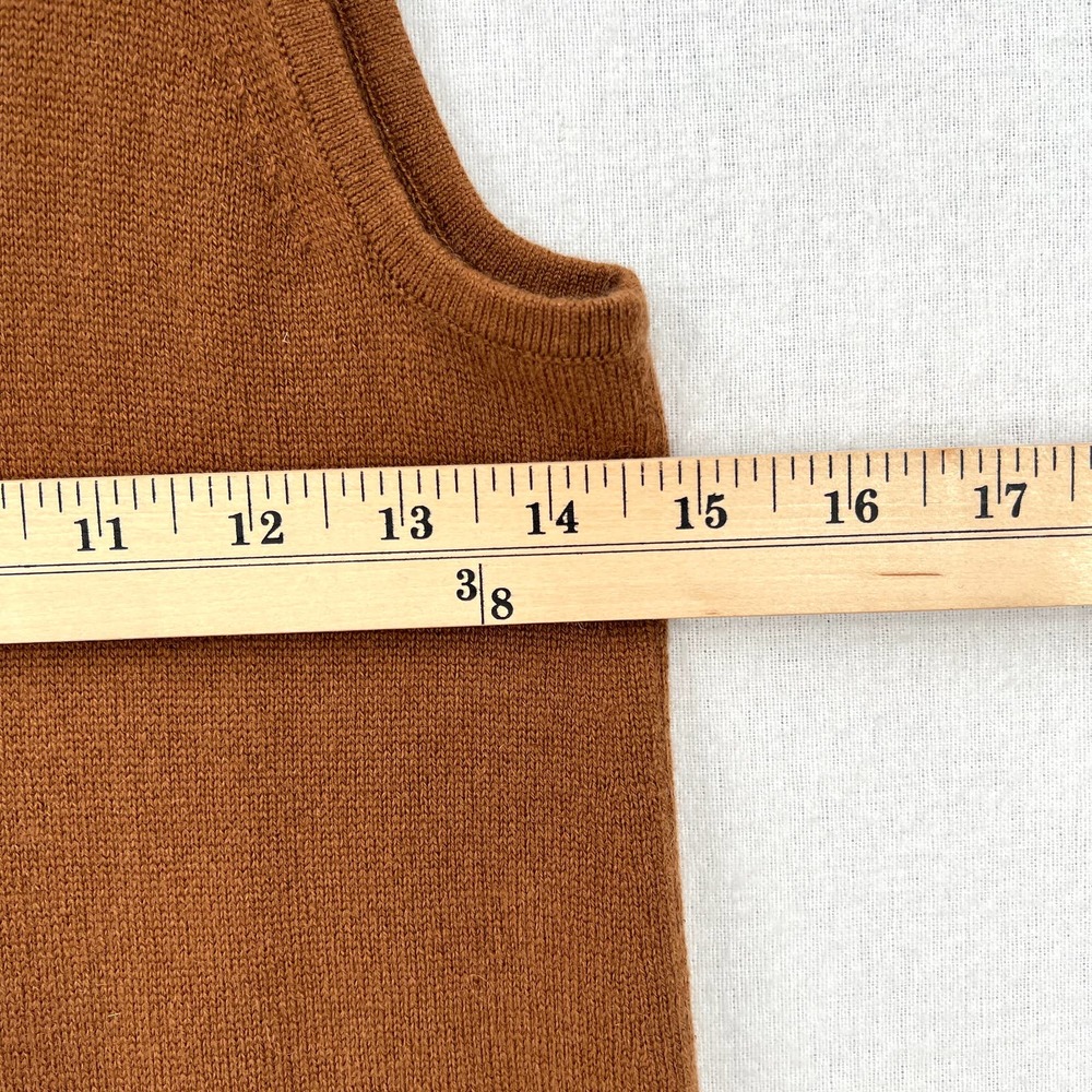 EVERLANE The Cashmere Jumpsuit Womens Small Brown Sleeveless Wide Strap Knit - Picture 13 of 16